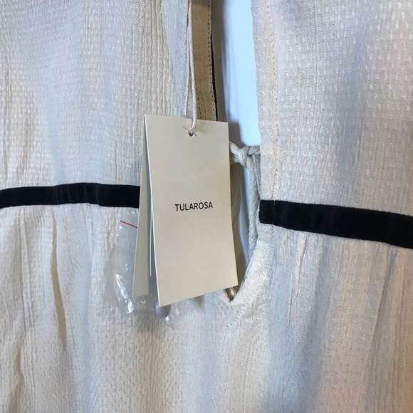 SOLD||Tularosa Revolve Carmen Blouse Boho Cream M - Picture 7 of 11